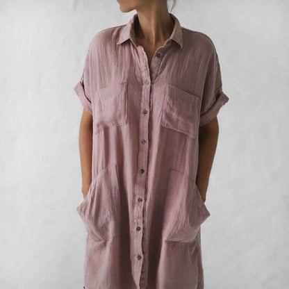 Linen tunic dusty pink by Seaside Tones Seaside Tones