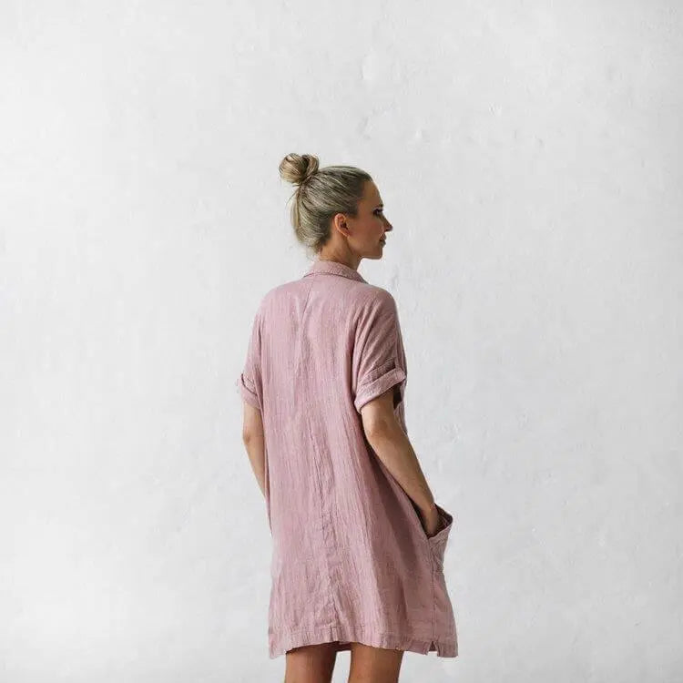 Linen tunic dusty pink by Seaside Tones Seaside Tones