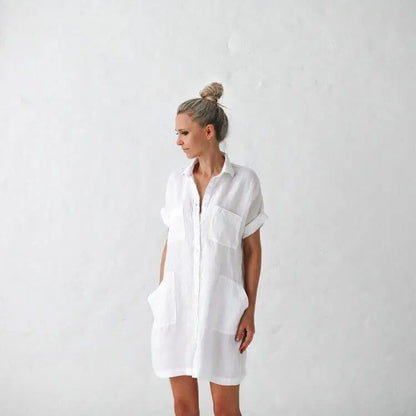 Linen tunic white by Seaside Tones Seaside Tones