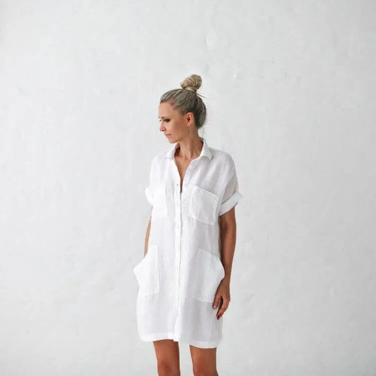 Linen tunic white by Seaside Tones Seaside Tones