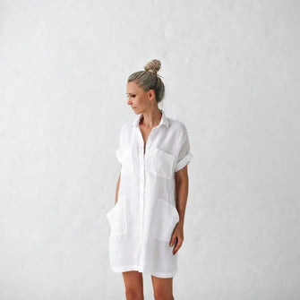 Linen tunic white by Seaside Tones Seaside Tones