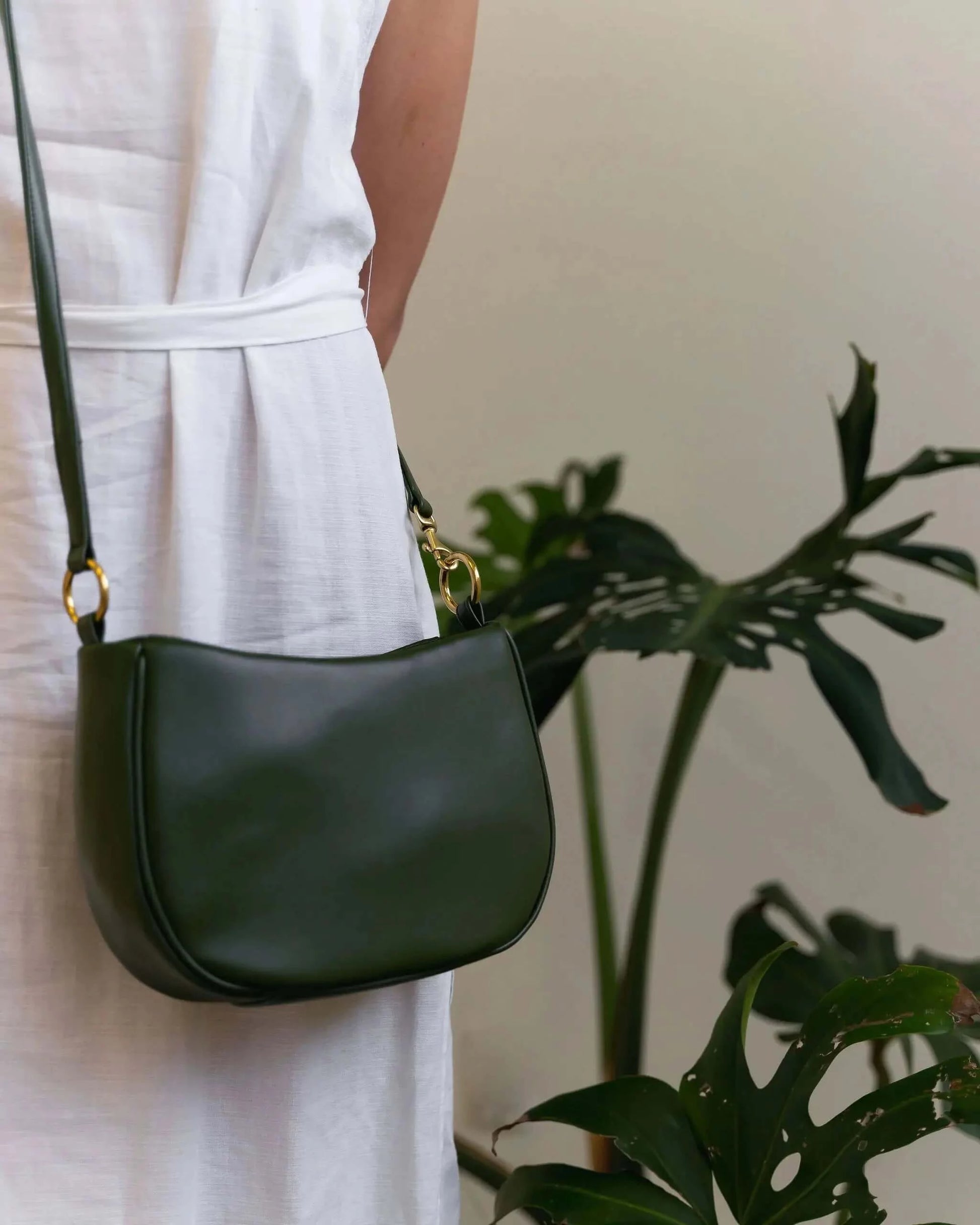 Mina - Cactus Leather Bag Velvet Heartbeat