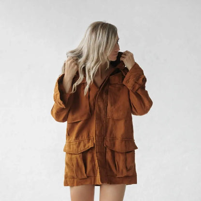 Mustard linen jacket by Seaside Tones Seaside Tones