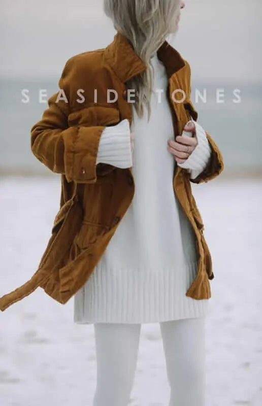 Mustard linen jacket by Seaside Tones Seaside Tones