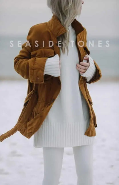Mustard linen jacket by Seaside Tones Seaside Tones