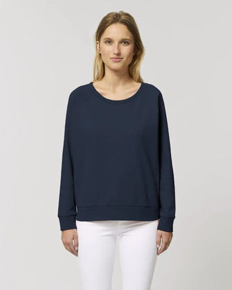 Navy organic sweatshirt for women Stanley Stella