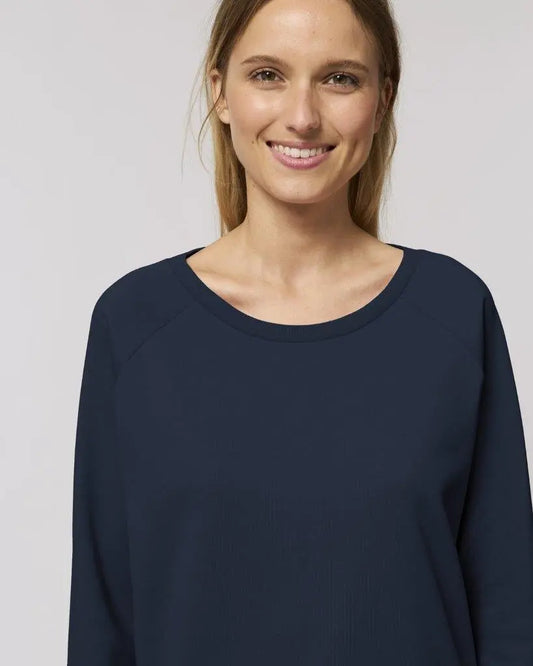 Navy organic sweatshirt for women Stanley Stella