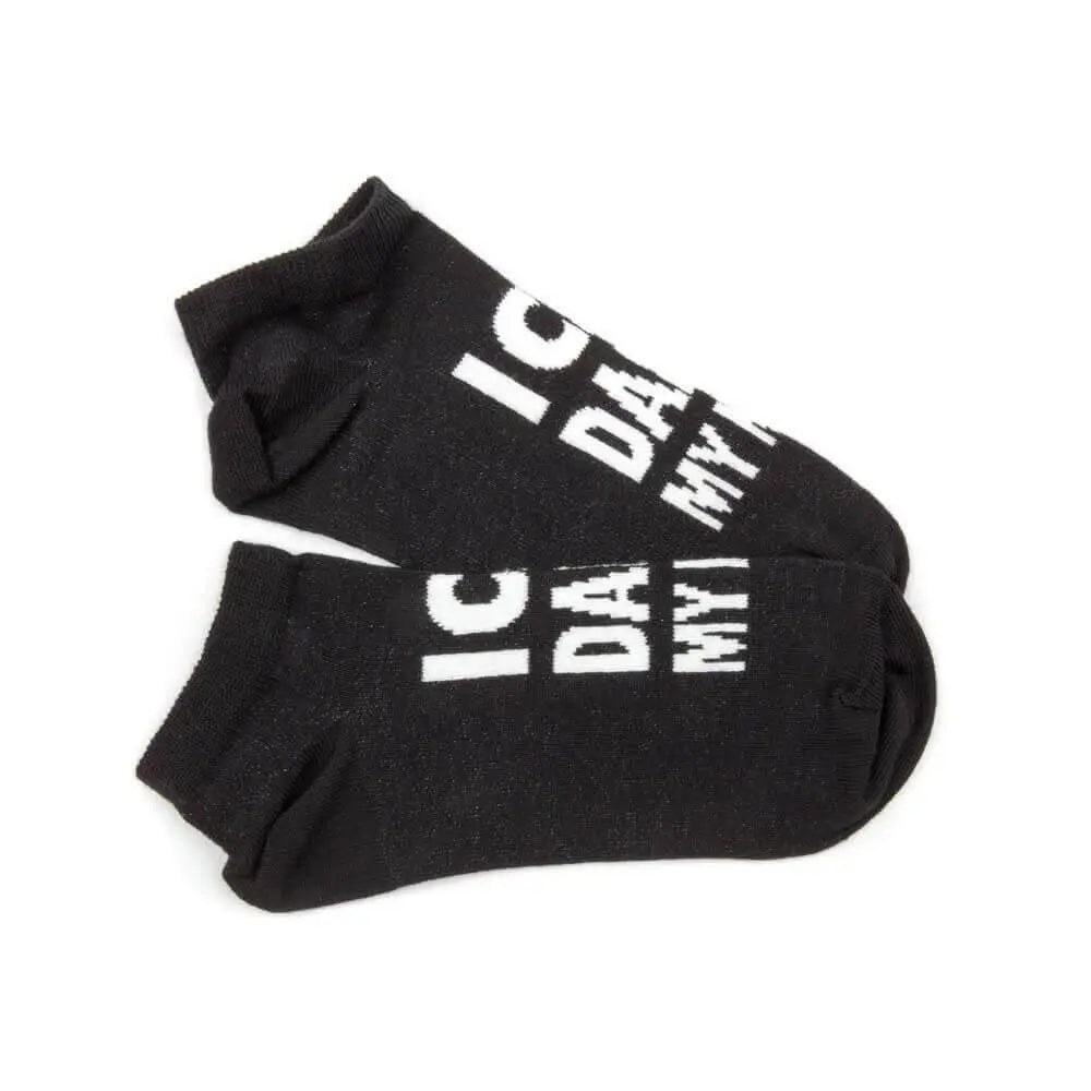 ORGANIC DANCE SNEAKER SOCKS IN BLACK by Bleed Bleed