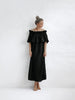 Off Shoulder Black Linen Dress by Seaside Tones Seaside Tones