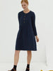 Organic Muslin Dress Navy Dalma Tiralahilacha