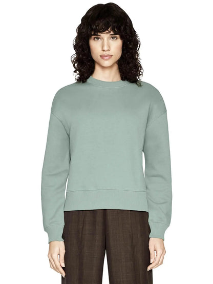 Organic dropped shoulder sweatshirt in green and black Earth Positive