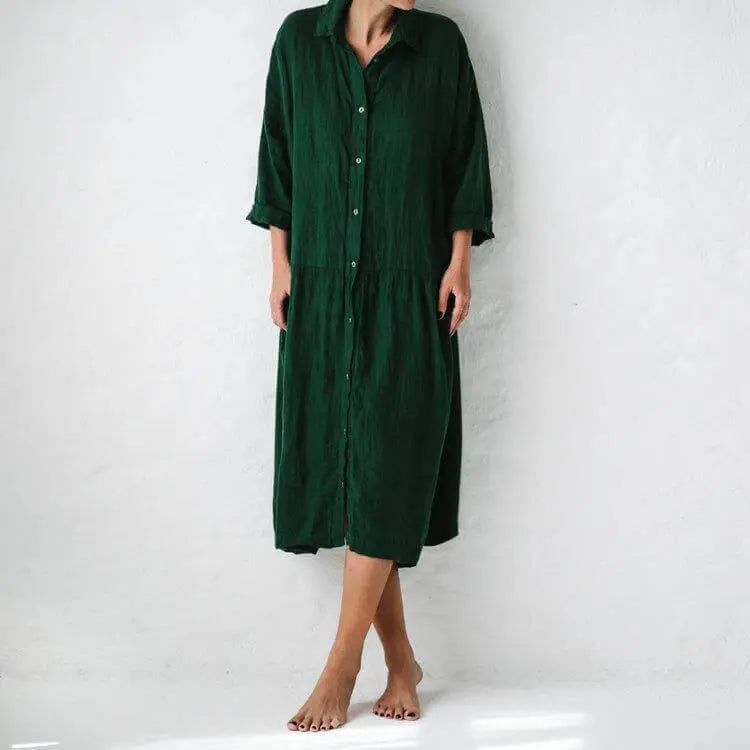 Oversized Linen Dress
