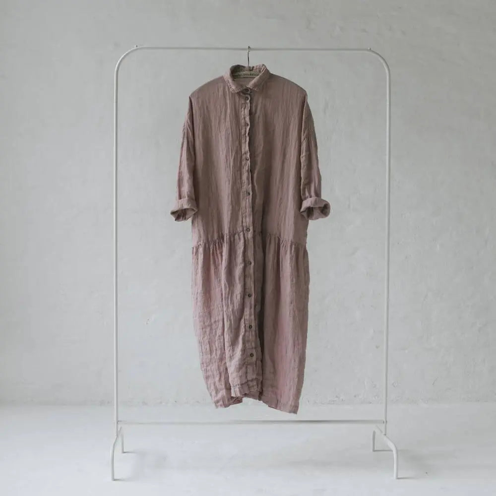 Oversized linen dress - Dusty pink by Seaside Tones Seaside Tones