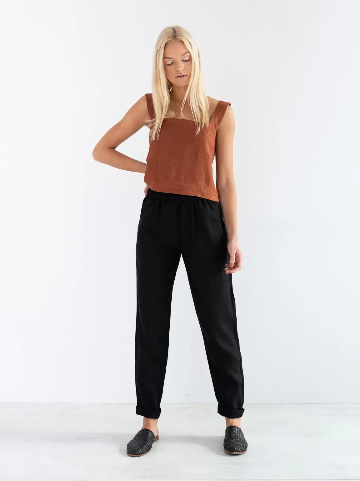 PRE-ORDER Brinley Linen Pants by Love And Confuse Love & Confuse