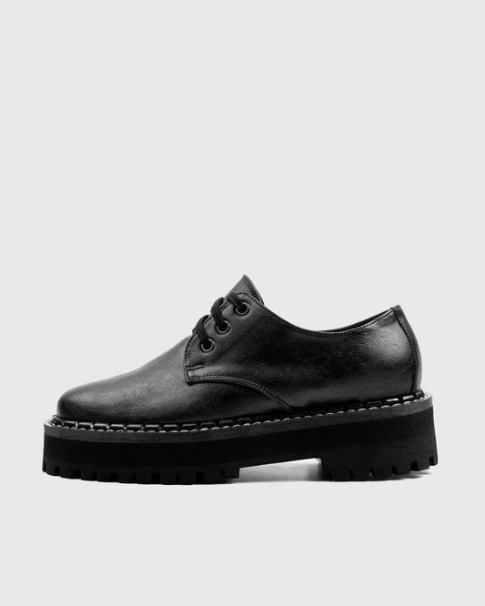 PRE-ORDER Chunky Black Vegan grape leather Deerbs by Bohema Bohema