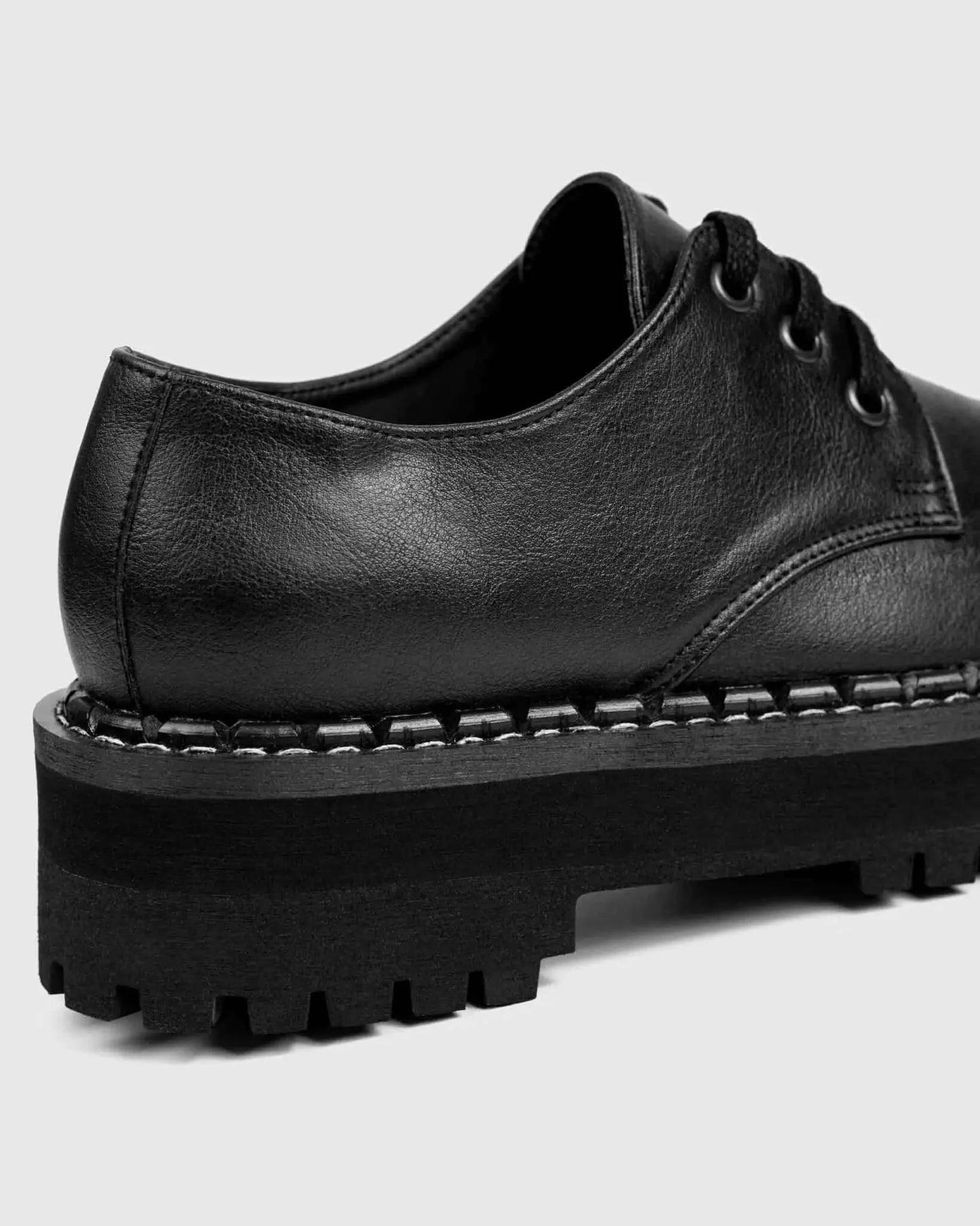 PRE-ORDER Chunky Black Vegan grape leather Deerbs by Bohema Bohema