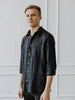 PRE-ORDER Classic Black Linen Shirt Odalux