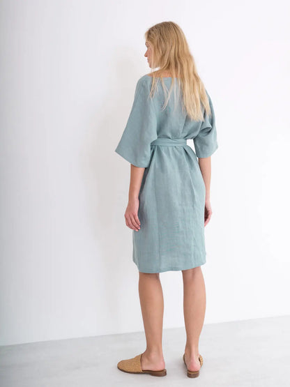 PRE-ORDER Isabel Linen Dress by Love And Confuse Love & Confuse