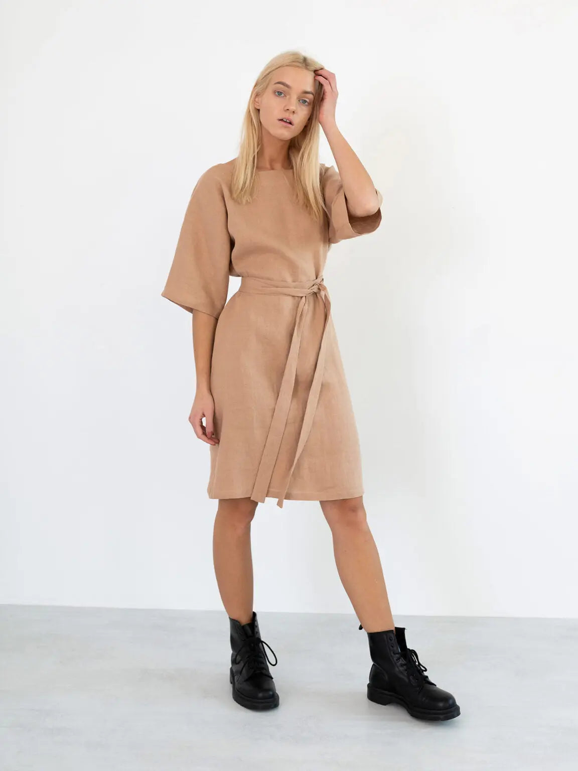 PRE-ORDER Isabel Linen Dress by Love And Confuse Love & Confuse