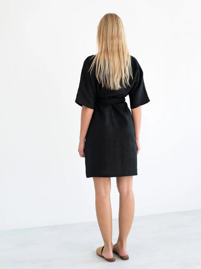 PRE-ORDER Isabel Linen Dress by Love And Confuse Love & Confuse