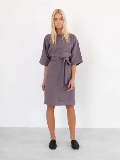 PRE-ORDER Isabel Linen Dress by Love And Confuse Love & Confuse