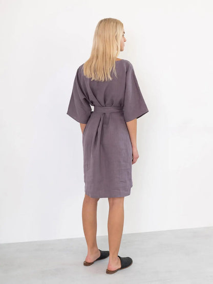 PRE-ORDER Isabel Linen Dress by Love And Confuse Love & Confuse