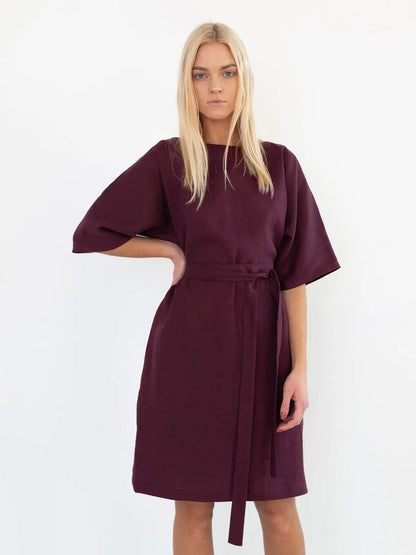 PRE-ORDER Isabel Linen Dress by Love And Confuse Love & Confuse