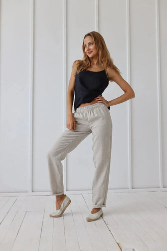 PRE-ORDER Loose Linen Pants by Odalux Odalux