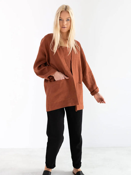 PRE-ORDER Selby Linen Jacket by Love And Confuse Love & Confuse