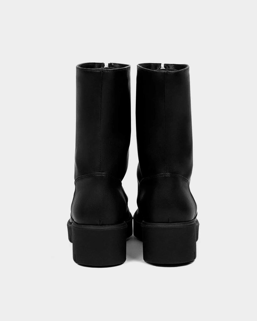 PRE-ORDER Vegan Cyber Boots Black cactus leather ankle boots by Bohema