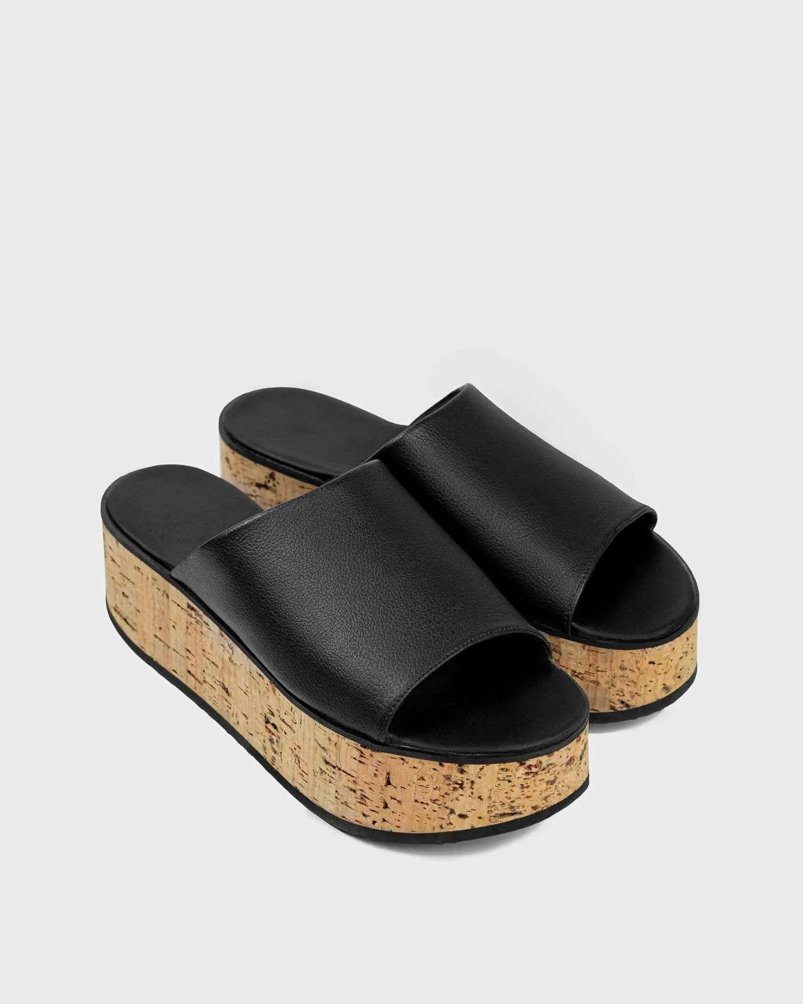 PRE-ORDER Vegan Grapes Leather Geigi Flatforms Sandals by Bohema Bohema