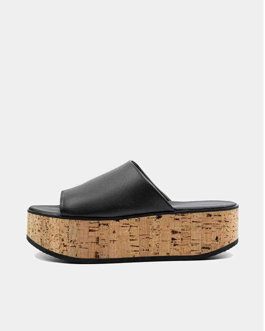 PRE-ORDER Vegan Grapes Leather Geigi Flatforms Sandals by Bohema Bohema