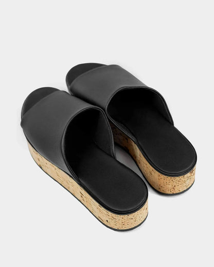 PRE-ORDER Vegan Grapes Leather Geigi Flatforms Sandals by Bohema Bohema