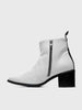 PRE-ORDER Vegan Swan No.1 White Nopal cactus leather boots by Bohema Bohema