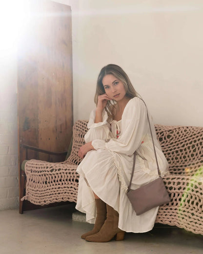 Paz - Apple Leather Crossbody Vegan Bag Velvet Heartbeat