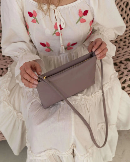 Paz - Apple Leather Crossbody Vegan Bag Velvet Heartbeat