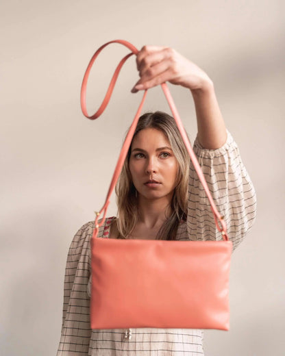 Paz - Apple Leather Crossbody Vegan Bag Velvet Heartbeat