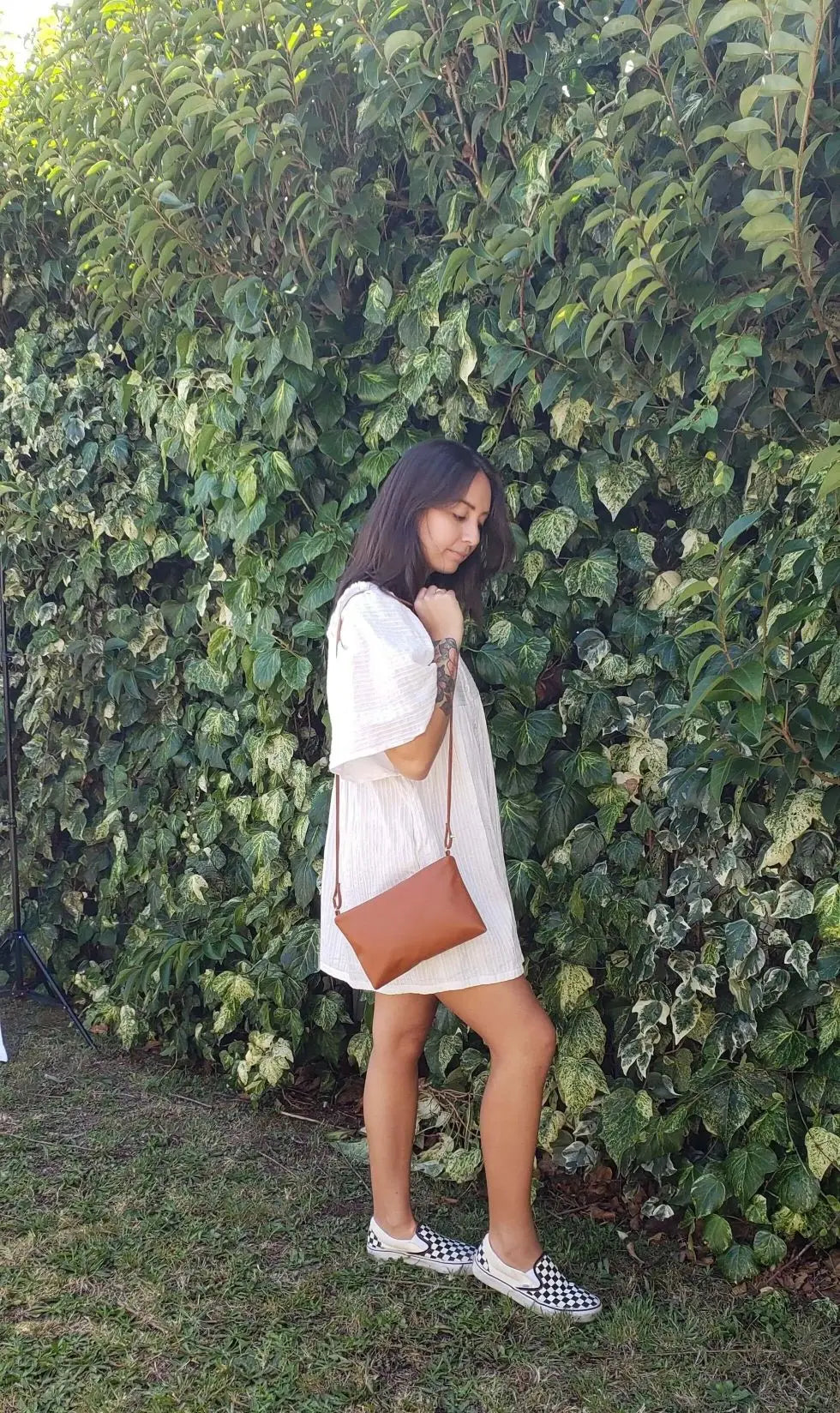 Paz - Apple Leather Crossbody Vegan Bag Velvet Heartbeat