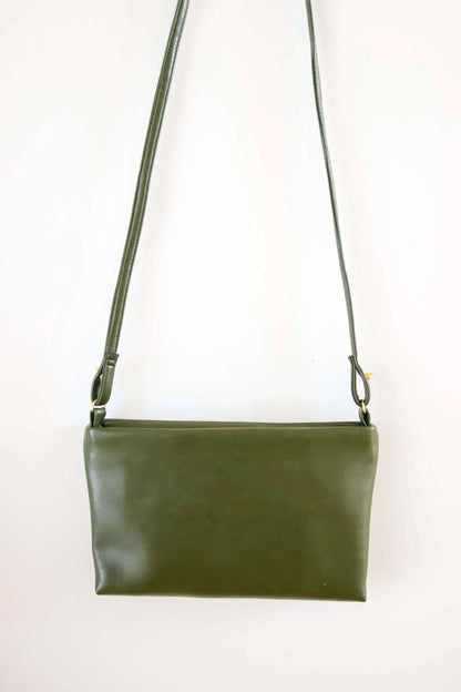 Paz - Cactus Leather Crossbody Vegan Bag Velvet Heartbeat