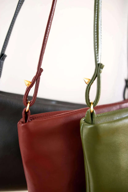 Paz - Cactus Leather Crossbody Vegan Bag Velvet Heartbeat