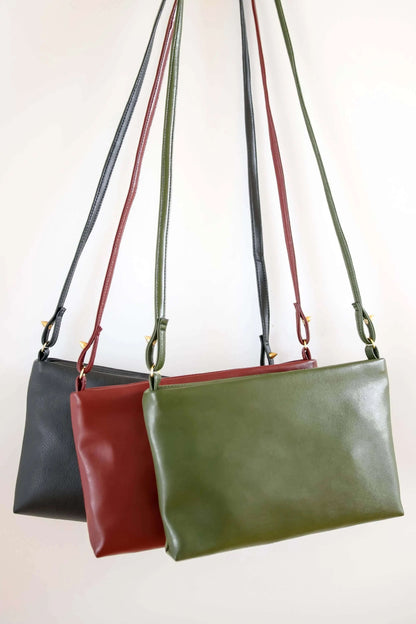 Paz - Cactus Leather Crossbody Vegan Bag Velvet Heartbeat