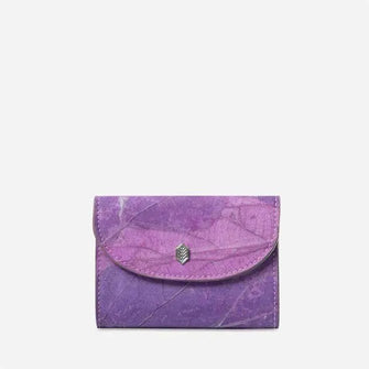 Pippa Vegan leaf coin purse in 4 colours Thamon