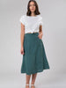 Sally Skirt In Jade Linen by Wilga Clothing Wilga Clothing