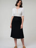 Sally Skirt In Linen Black by Wilga Clothing Wilga Clothing