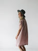 Short Square linen dress pink by Seaside Tones Seaside Tones