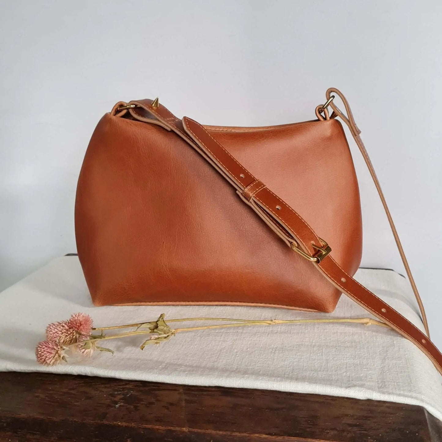 Sofía - Corn Leather Vegan Bag Velvet Heartbeat