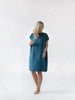 Square linen dress blue by Seaside Tones Seaside Tones