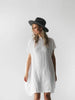 Square linen dress white by Seaside Tones Seaside Tones