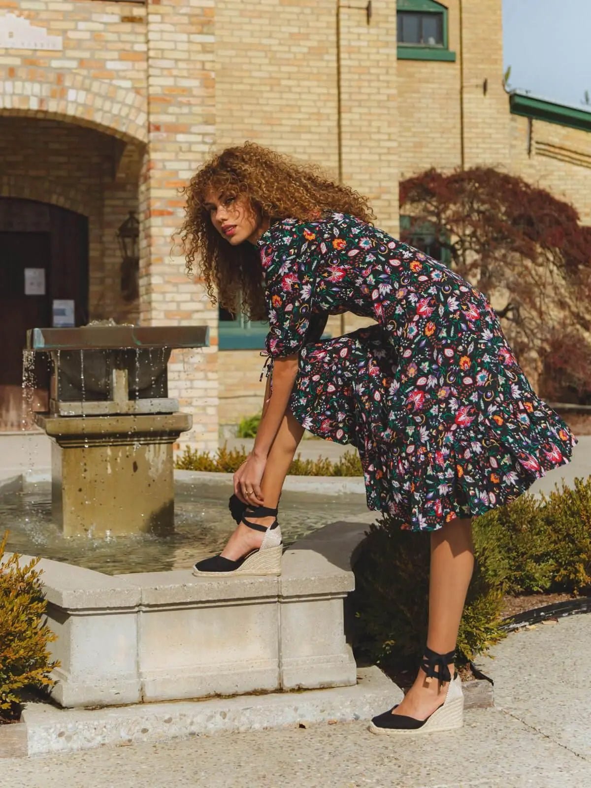 Sustainable Dress Milos Midi Tamga
