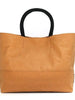 Tan vegan washable paper bag by Bare Instinct Bare Instinct